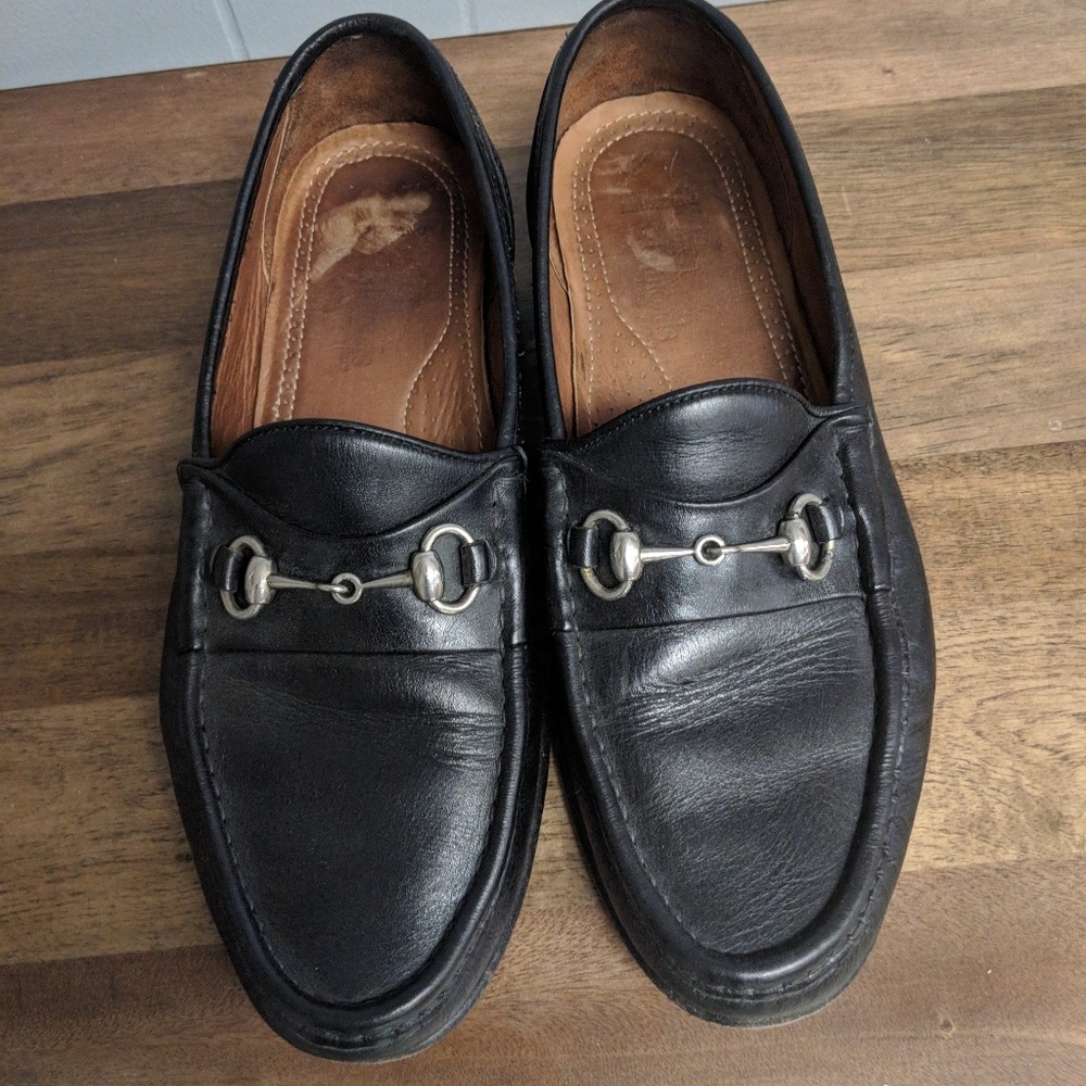 Black Allen Edmonds mens loafer sz 9.5